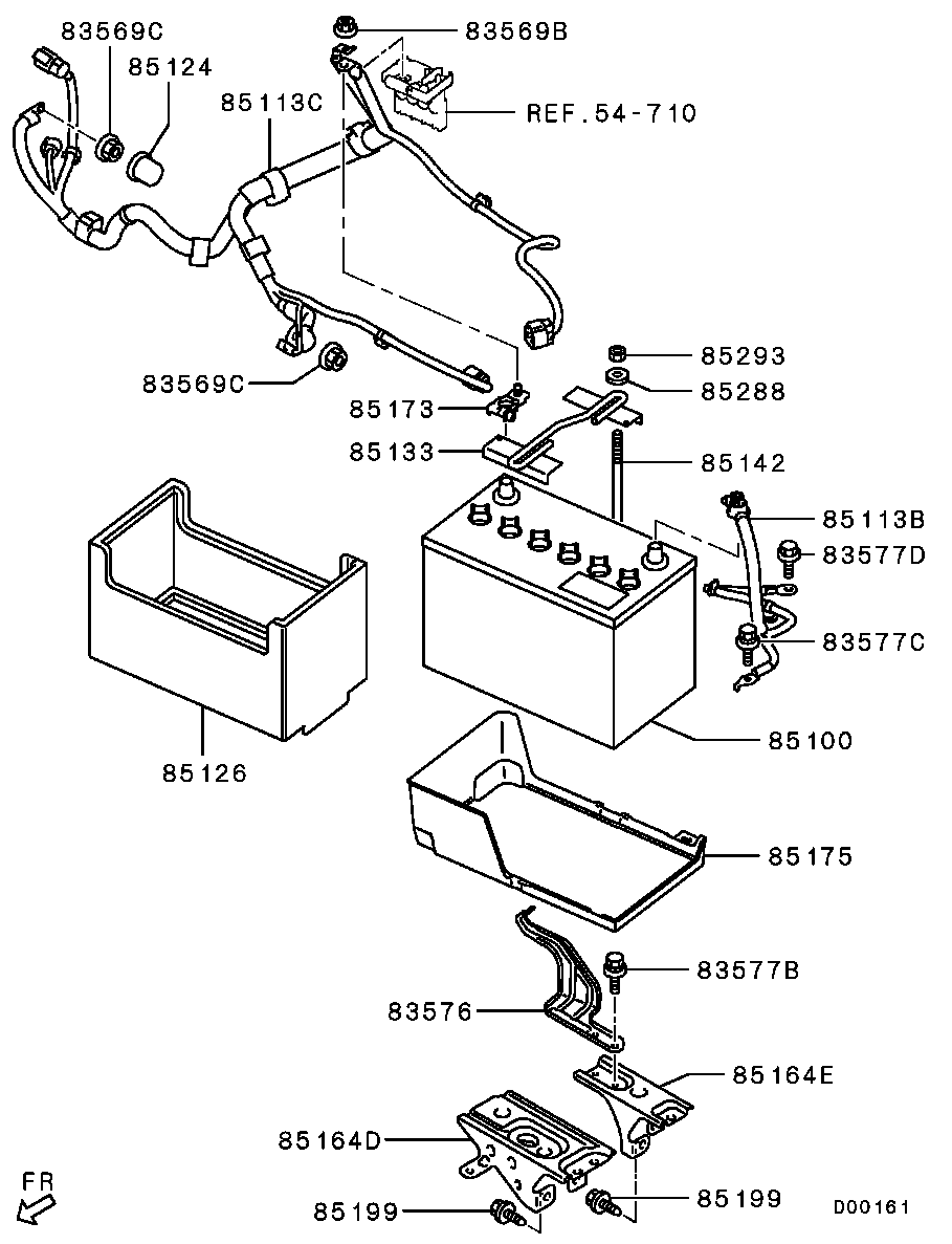 Mitsubishi 8201A147 - Baterie de pornire aaoparts.ro