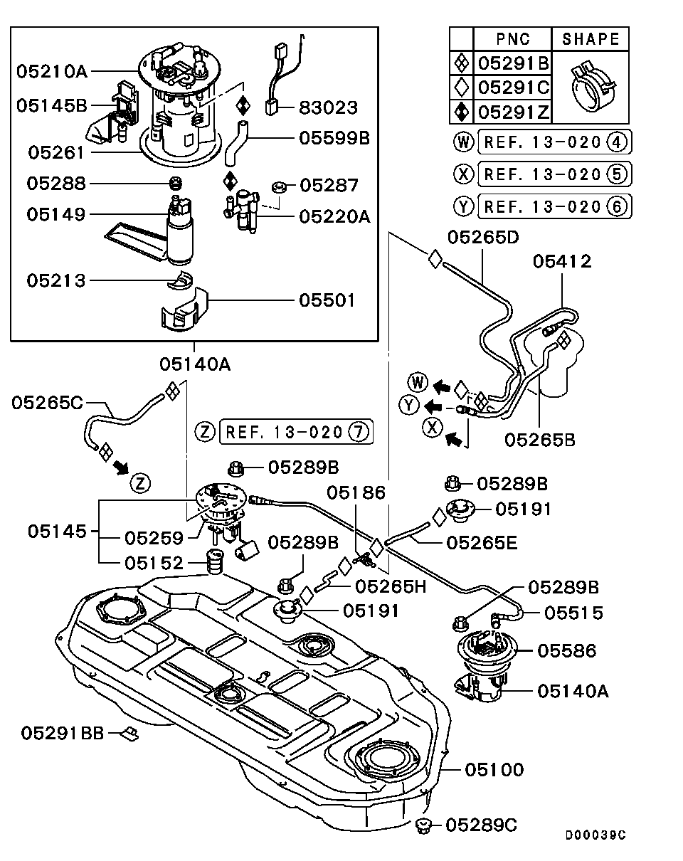 Mitsubishi MR431096 - Filtru combustibil aaoparts.ro