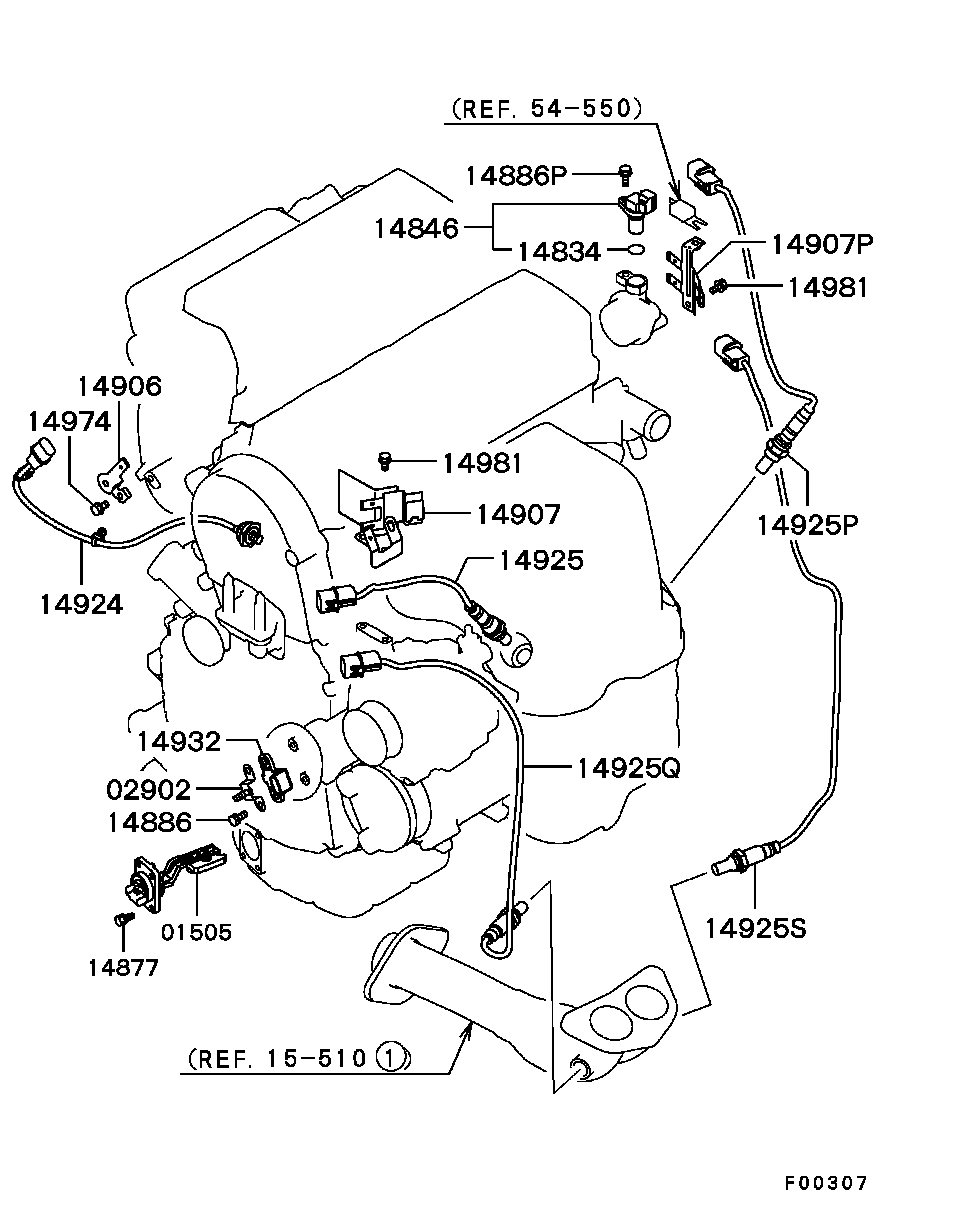 Mitsubishi MN163431 - Sonda Lambda aaoparts.ro