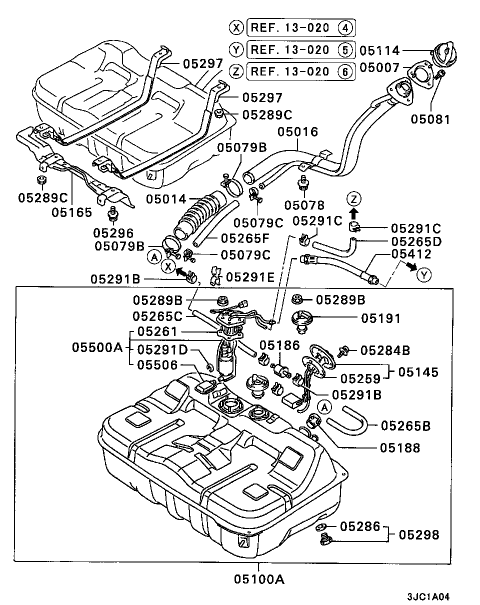 Mitsubishi MB698623 - Pompa combustibil aaoparts.ro