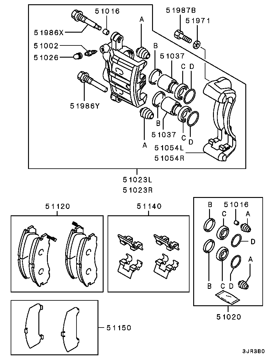 Mitsubishi MB85 7838 - Etrier frana aaoparts.ro