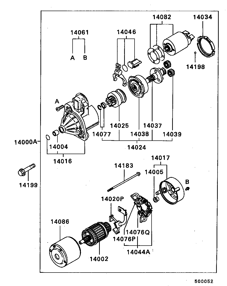 Mitsubishi MD611217 - Suport perii aaoparts.ro