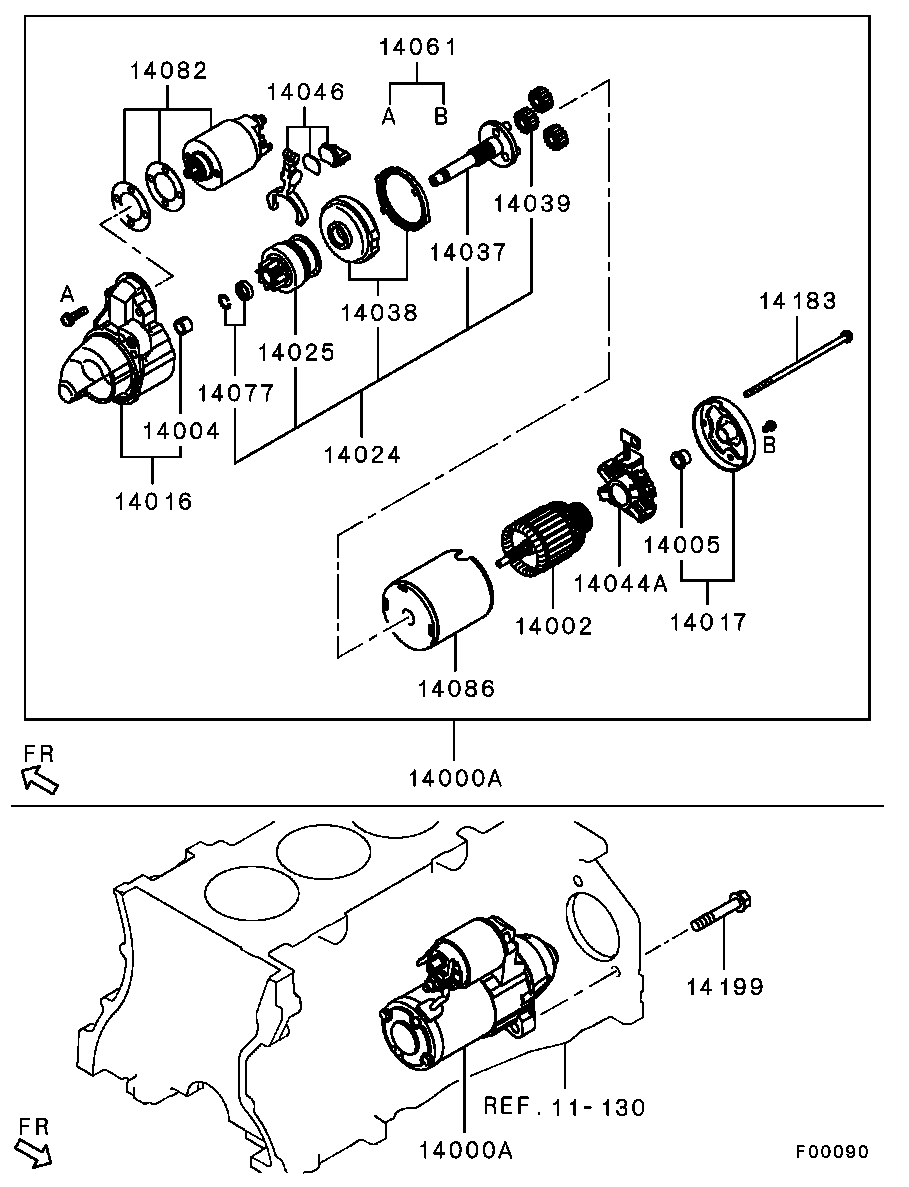 Mitsubishi MD632054 - Armatura,demaror aaoparts.ro