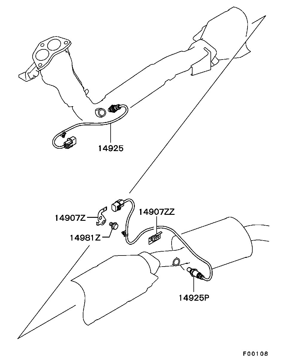 Mitsubishi MR507849 - Sonda Lambda aaoparts.ro