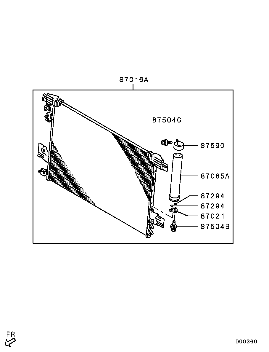 Mitsubishi 7812A204 - Condensator, climatizare aaoparts.ro