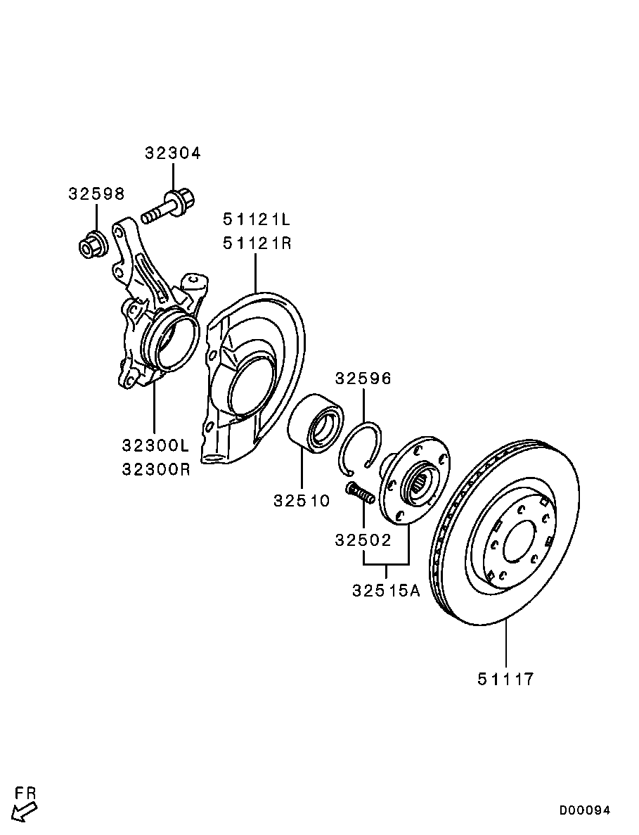 Mitsubishi 4615A159 - Disc frana aaoparts.ro