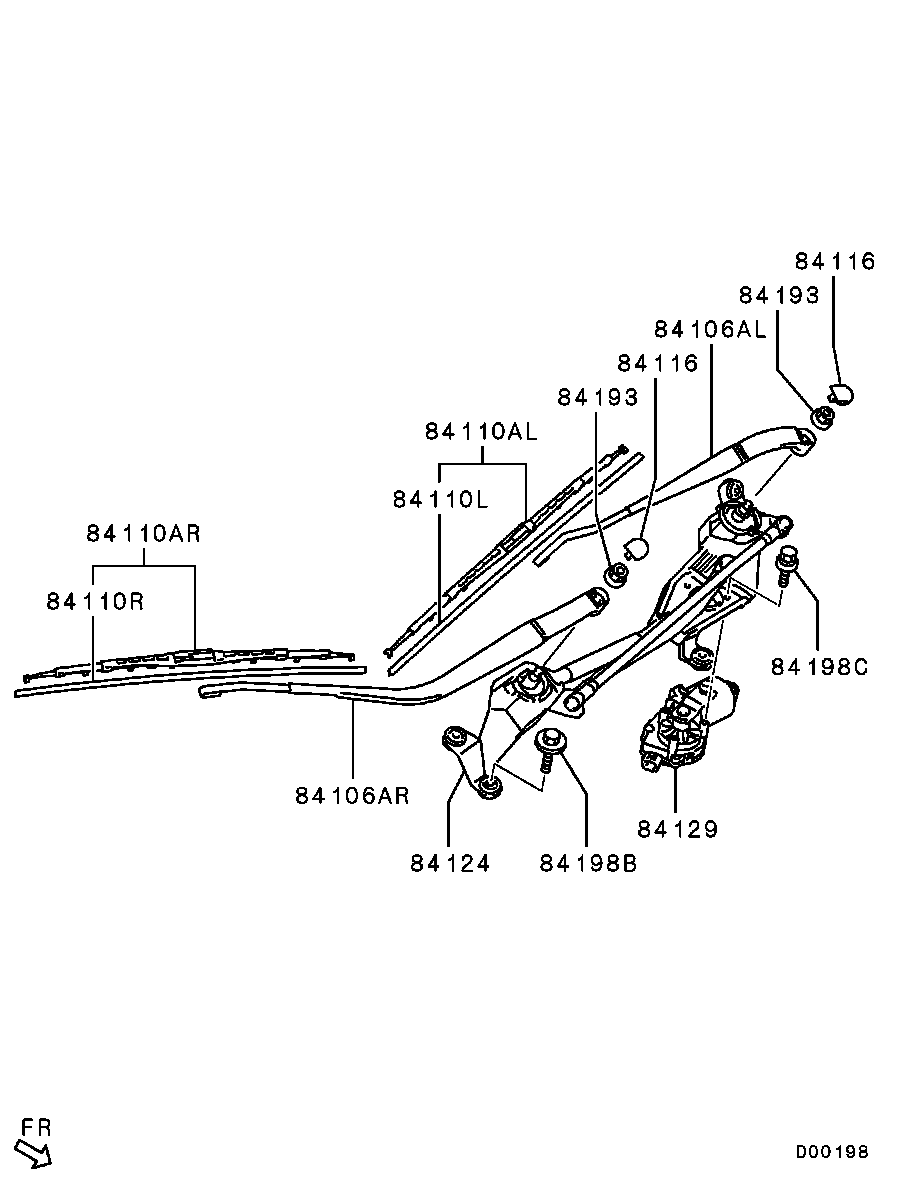 Mitsubishi 8250A648 - Lamela stergator aaoparts.ro