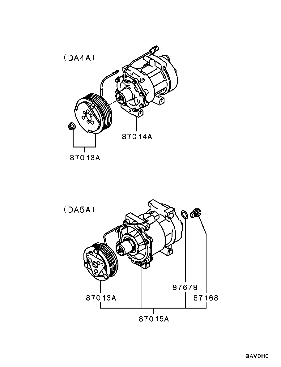 Mitsubishi MR262971 - Compresor, climatizare aaoparts.ro