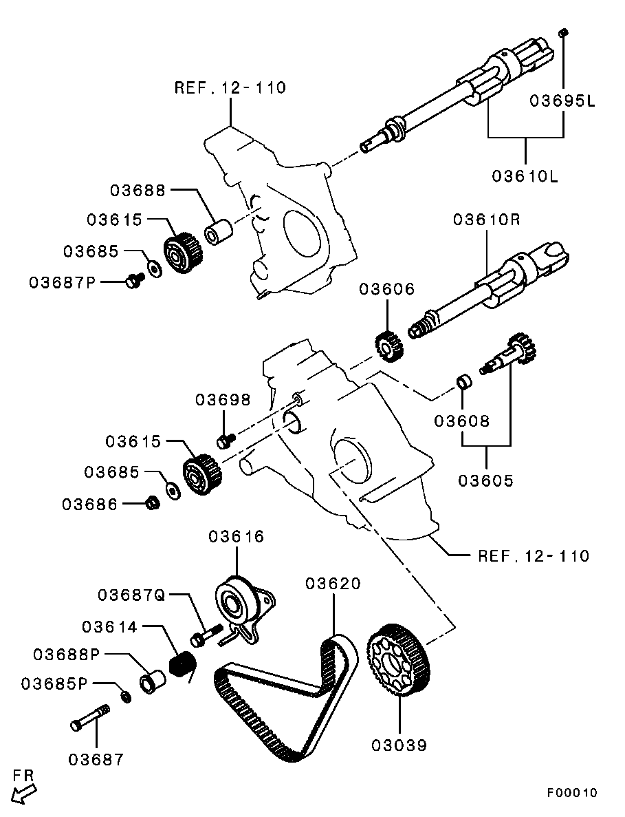KIA-HYUNDAI MD310484 - Curea de distributie aaoparts.ro
