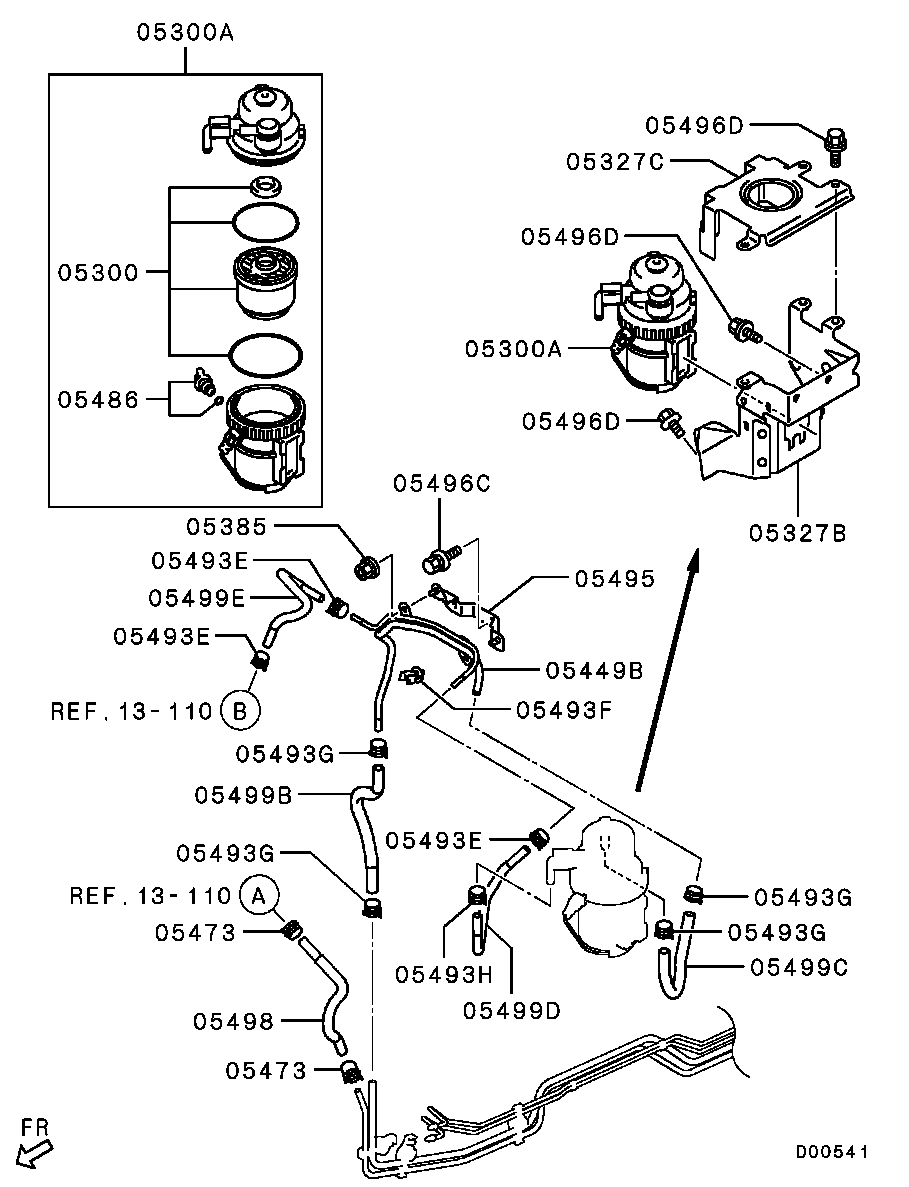 Mitsubishi 1770A012 - Filtru combustibil aaoparts.ro