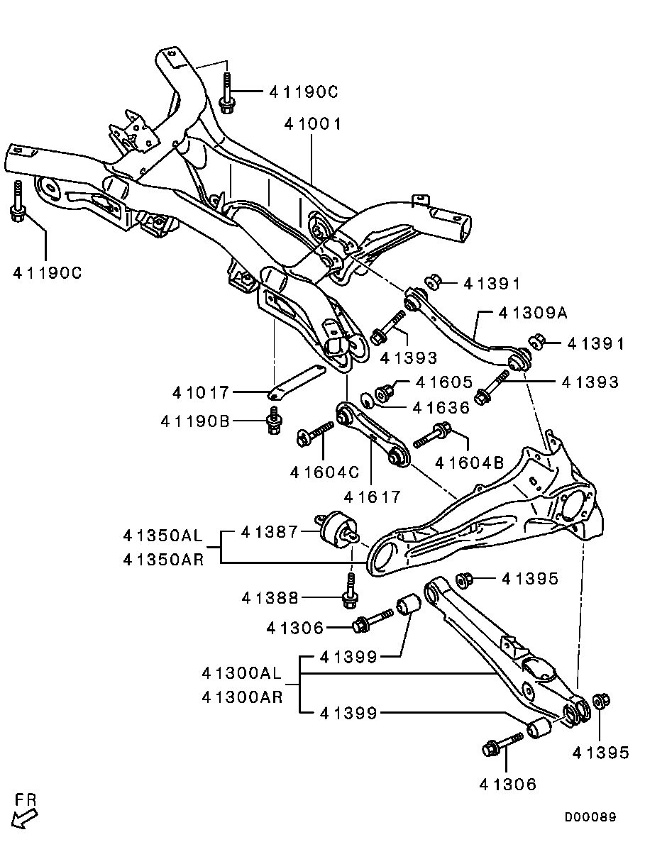 Mitsubishi 4110A012 - Brat, suspensie roata aaoparts.ro