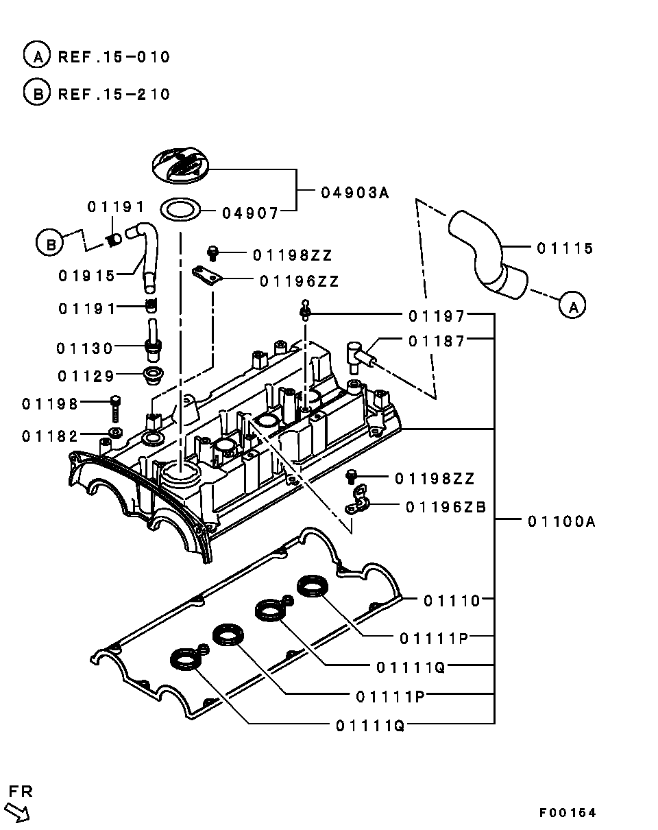 Mitsubishi MD377811 - Set garnituri, Capac supape aaoparts.ro