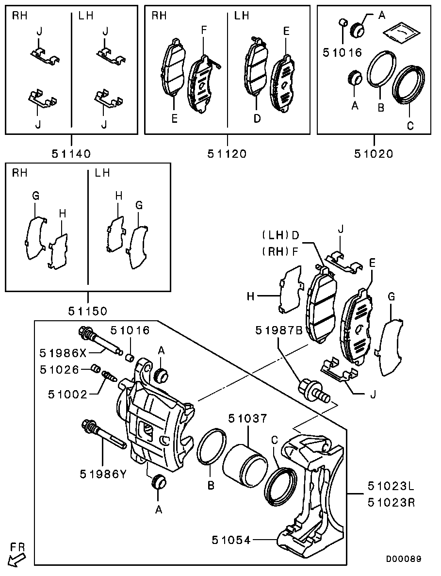 Ashika 50-00-004 - Set placute frana,frana disc aaoparts.ro
