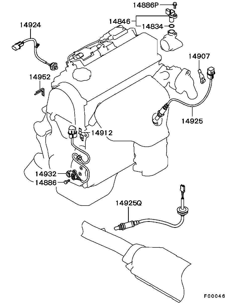 Mitsubishi MD32 7107 - Senzor impulsuri, arbore cotit aaoparts.ro