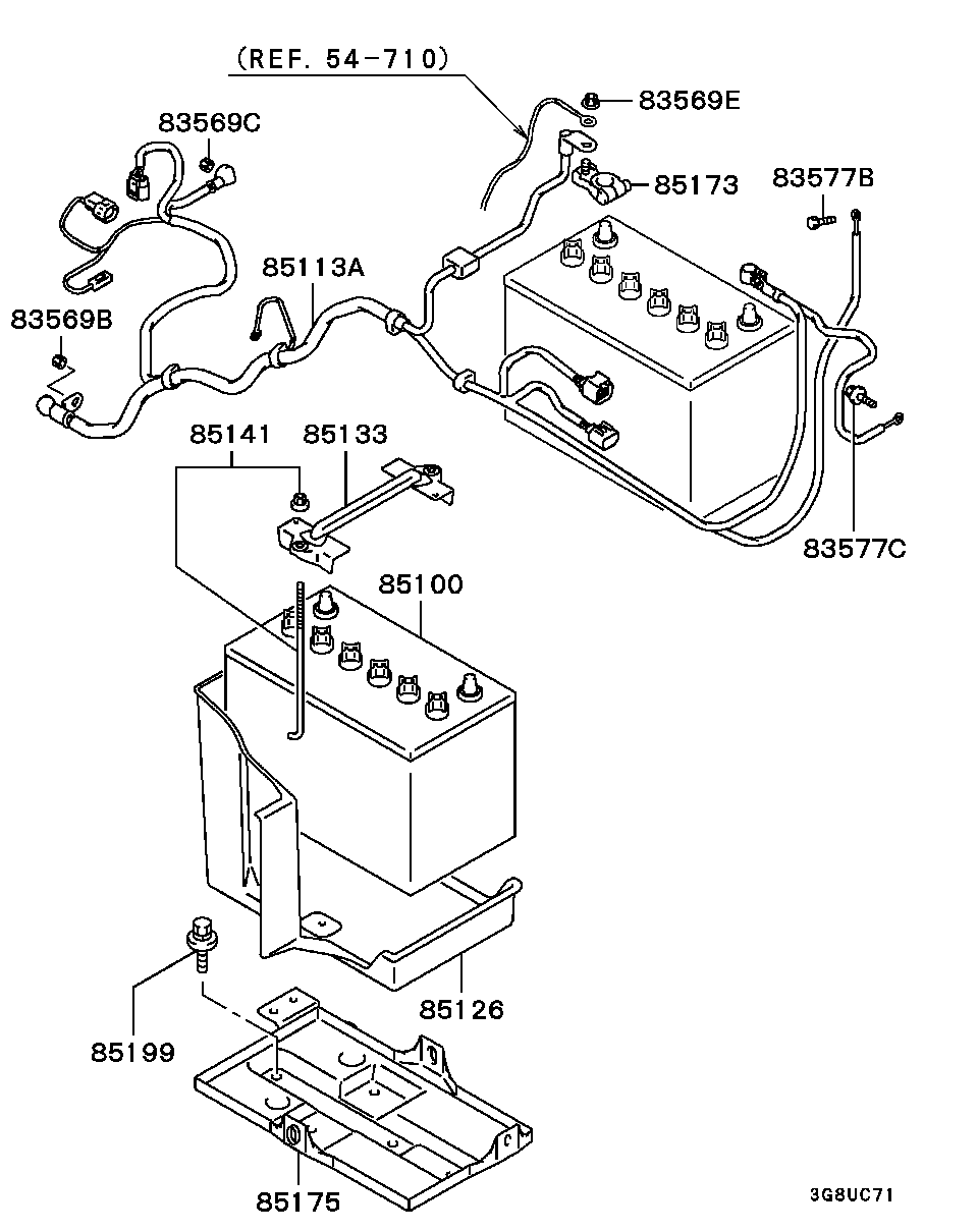 Mitsubishi MR405879 - Baterie de pornire aaoparts.ro
