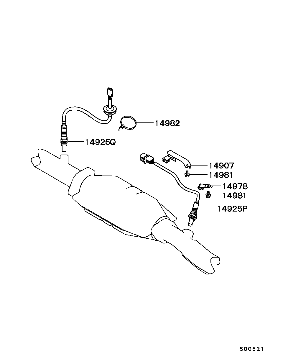 Mitsubishi MD348512 - Sonda Lambda aaoparts.ro