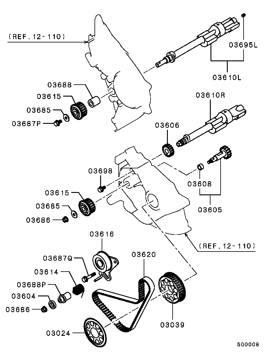 KIA-HYUNDAI MD310484 - Curea de distributie aaoparts.ro