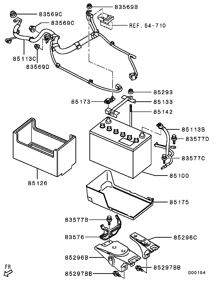 Mitsubishi 8201A147 - Baterie de pornire aaoparts.ro