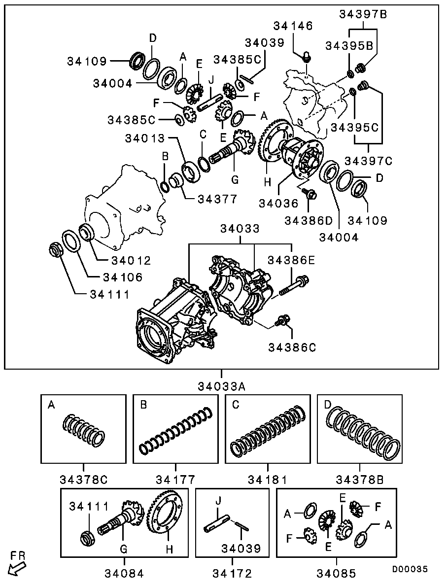 FCA MD707184 - Simering, diferential aaoparts.ro