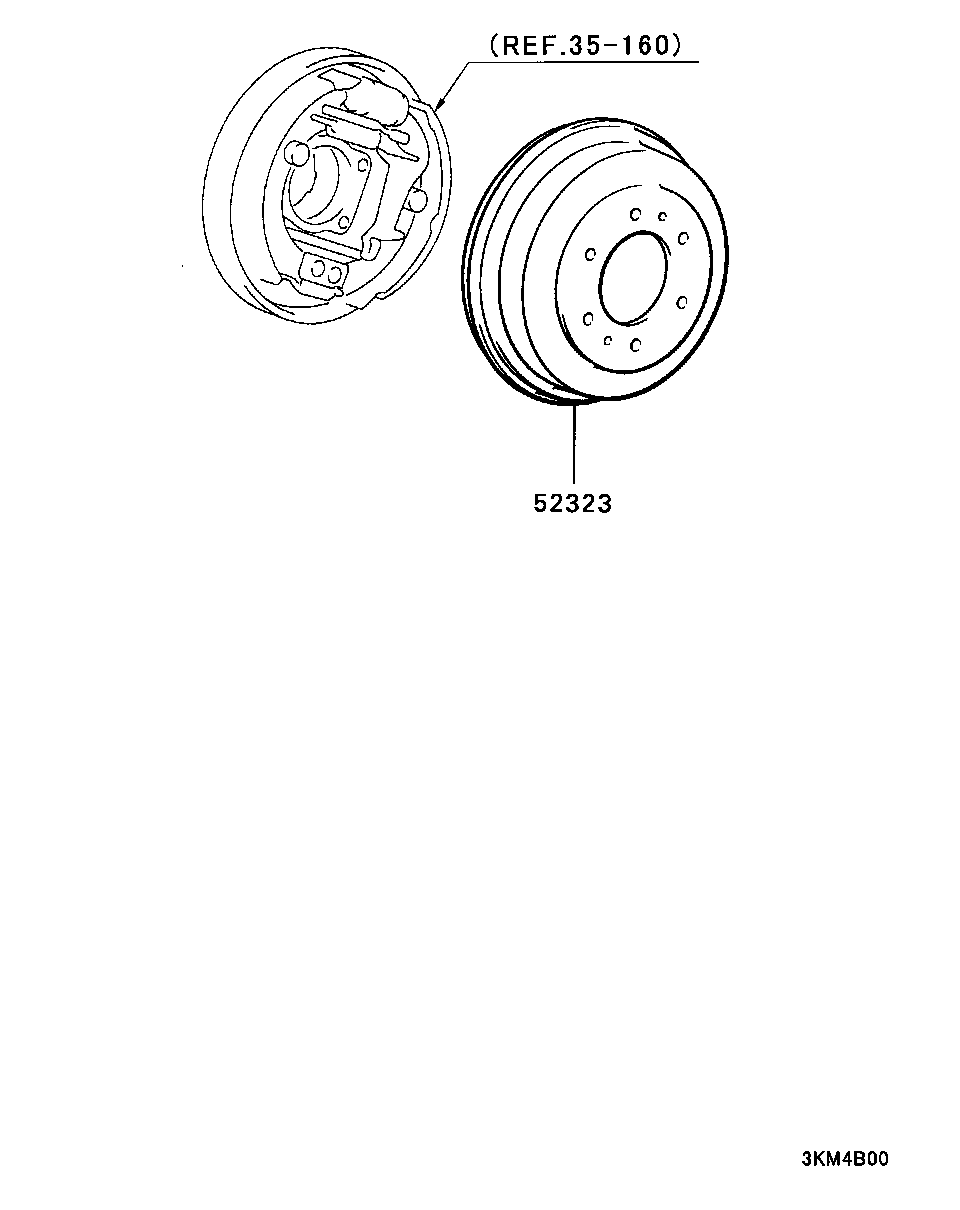 Mitsubishi MB53 4245 - Tambur frana aaoparts.ro