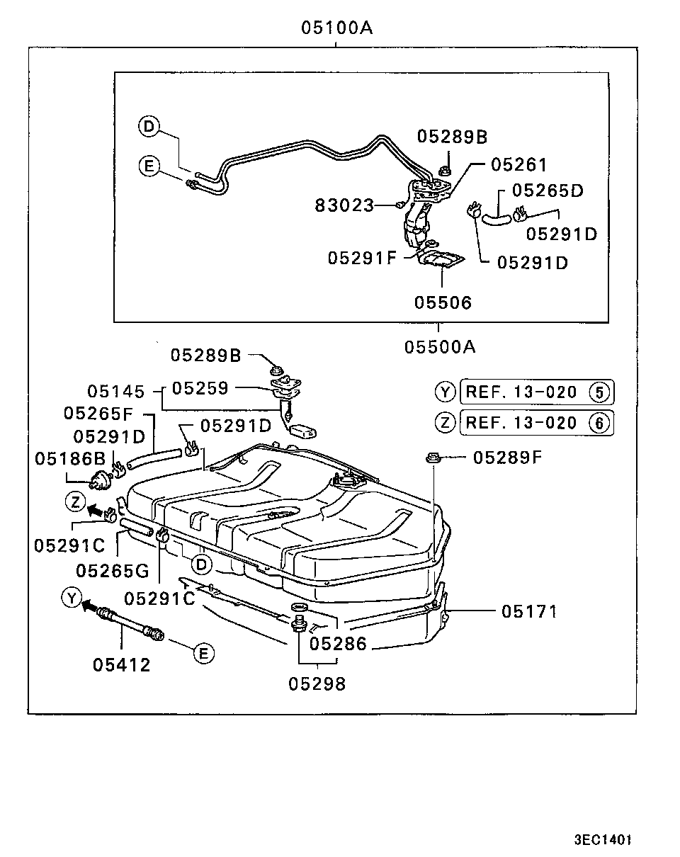 Mitsubishi MB67 8038 - Pompa combustibil aaoparts.ro