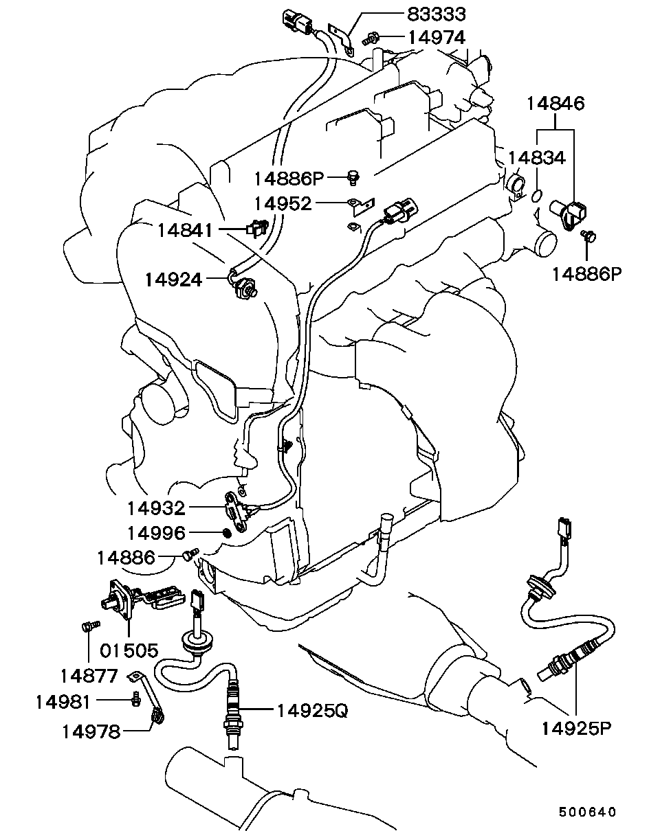 Mitsubishi MR507031 - Sonda Lambda aaoparts.ro