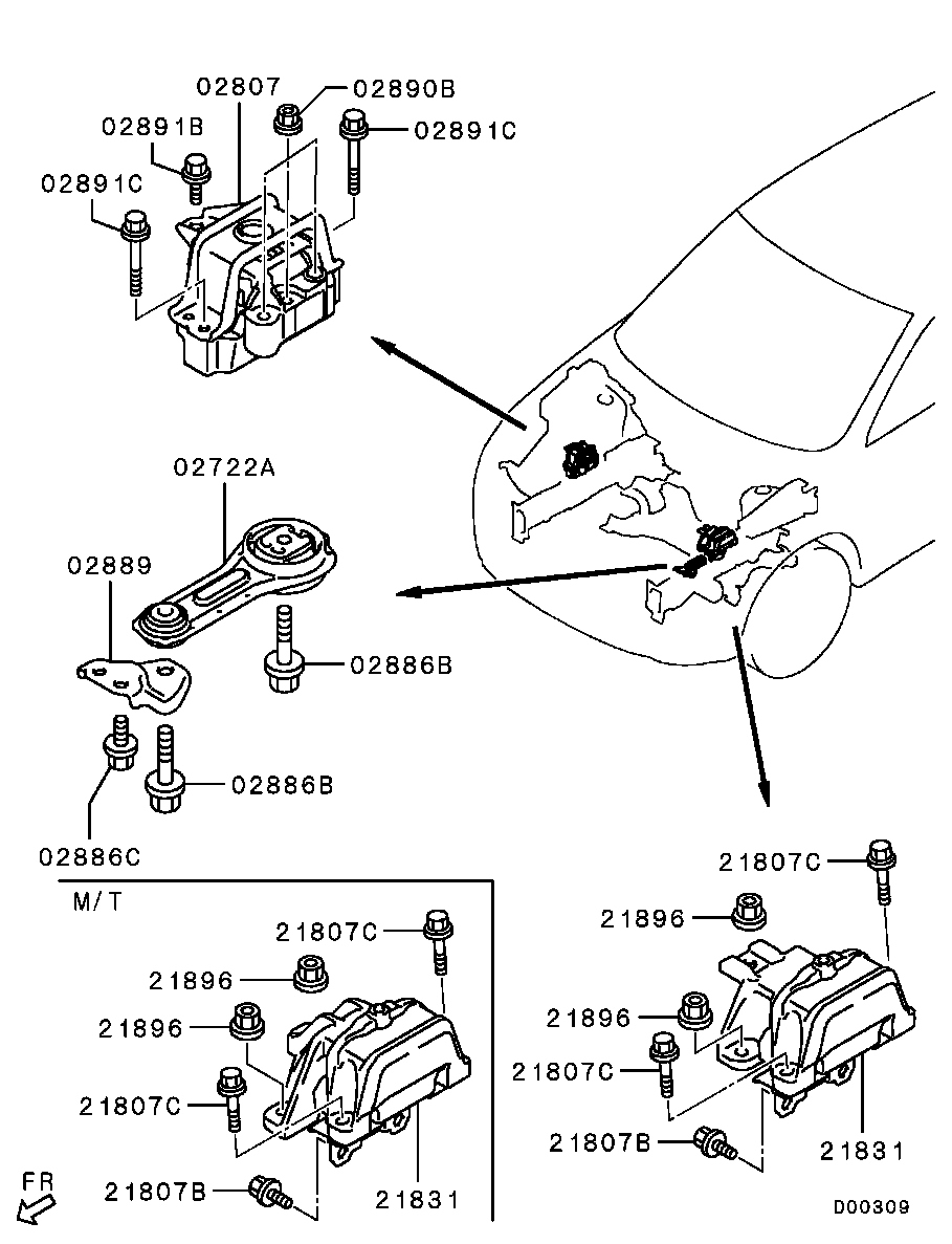 Febest MM-GF2FR - Suport motor aaoparts.ro