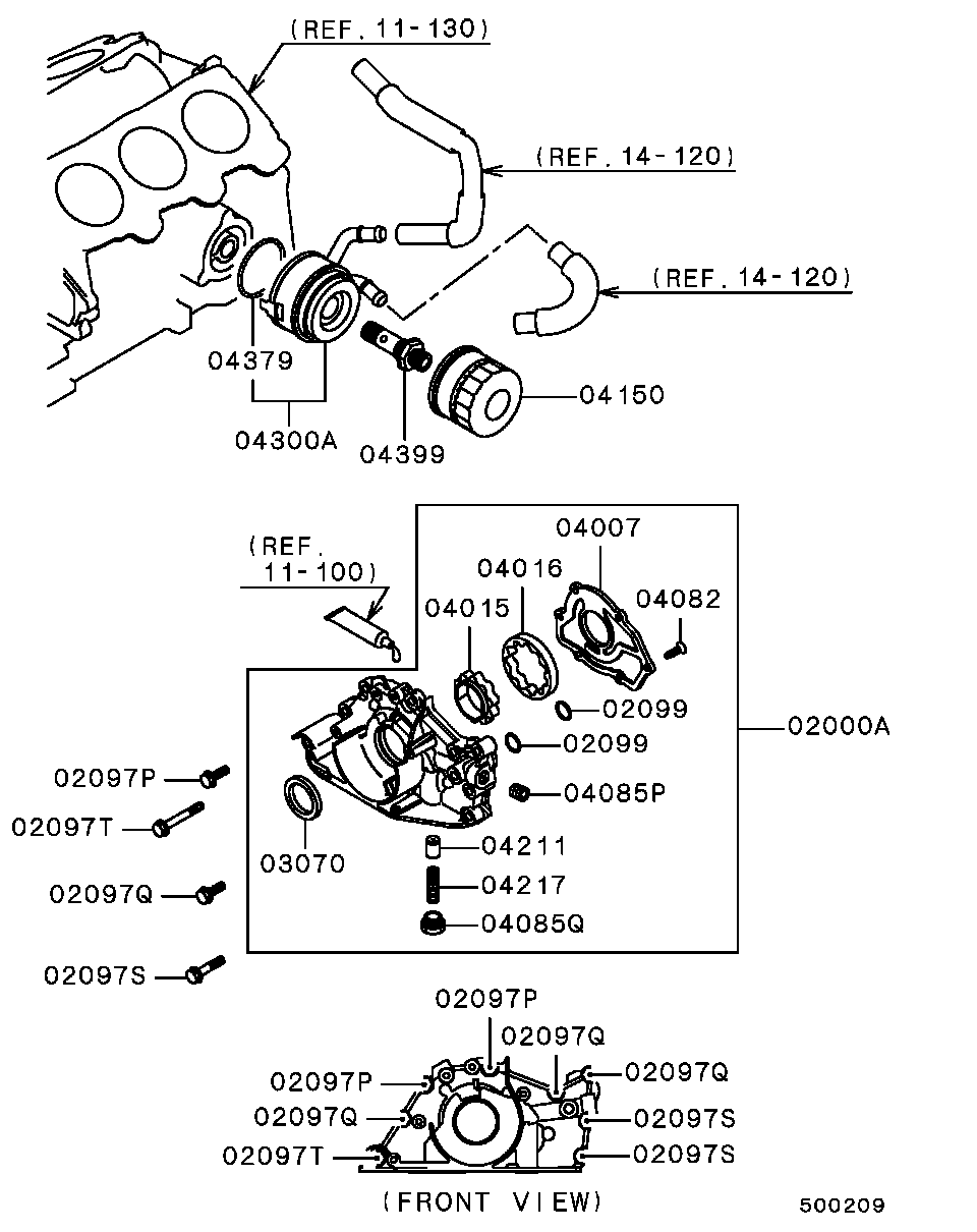 Mitsubishi MD641905 - Garnitura, galerie admisie aaoparts.ro