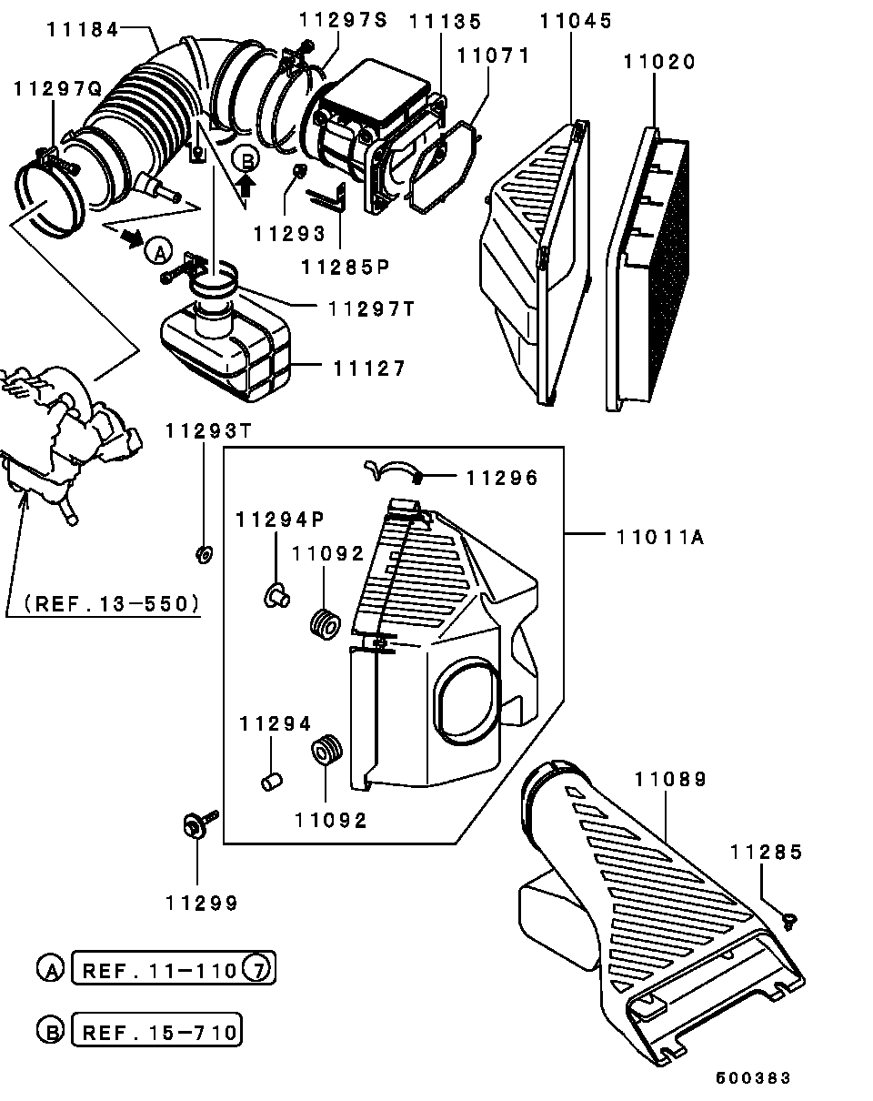 Mitsubishi MR 266849 - Filtru aer aaoparts.ro