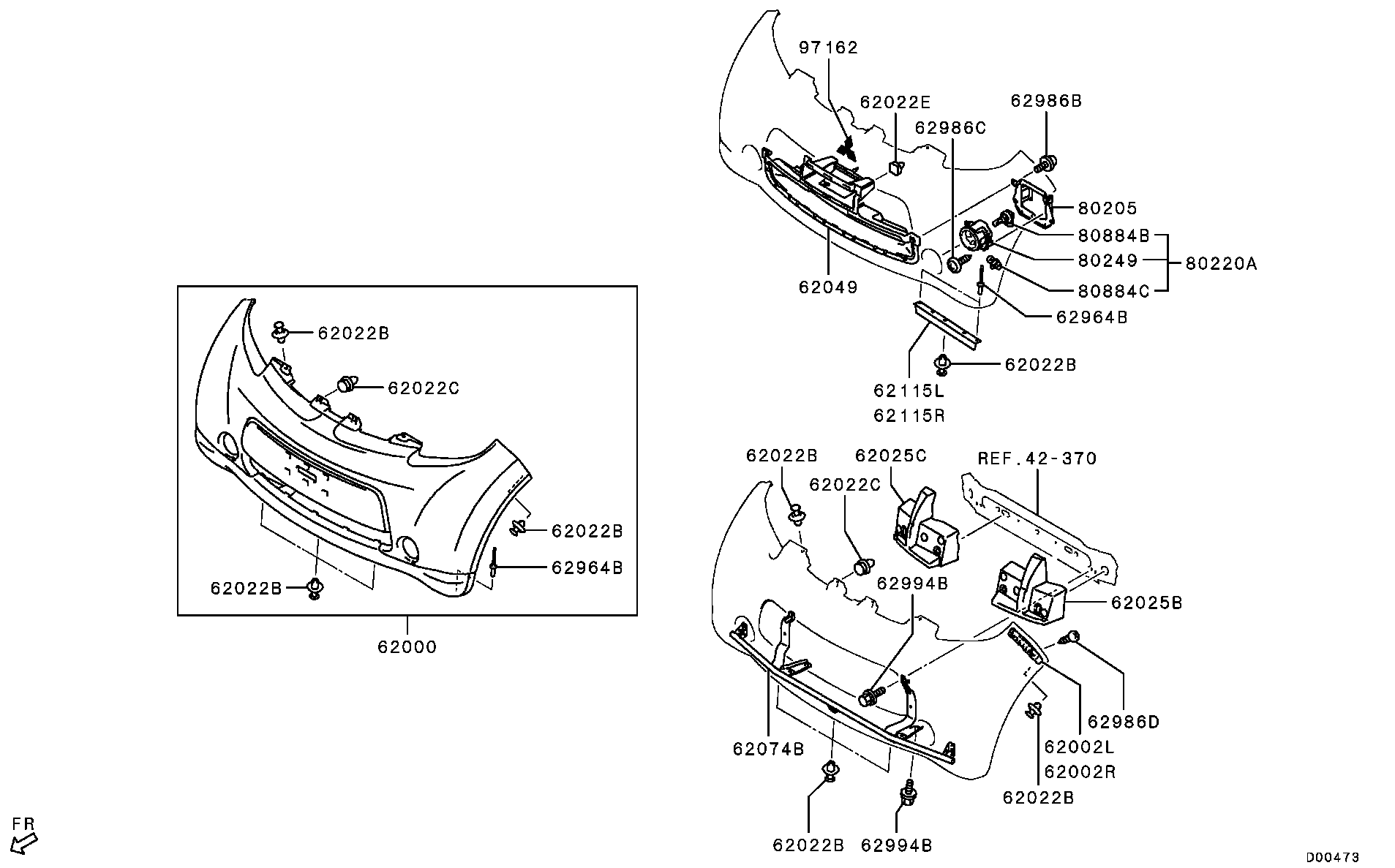 Mitsubishi 8321A394 - Proiector ceata aaoparts.ro