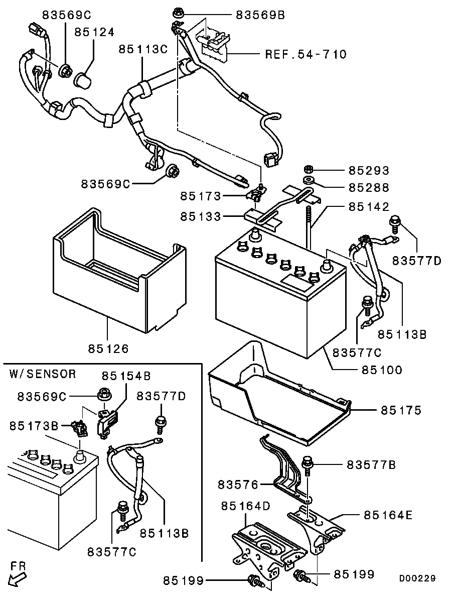 Mitsubishi 8201A147 - Baterie de pornire aaoparts.ro