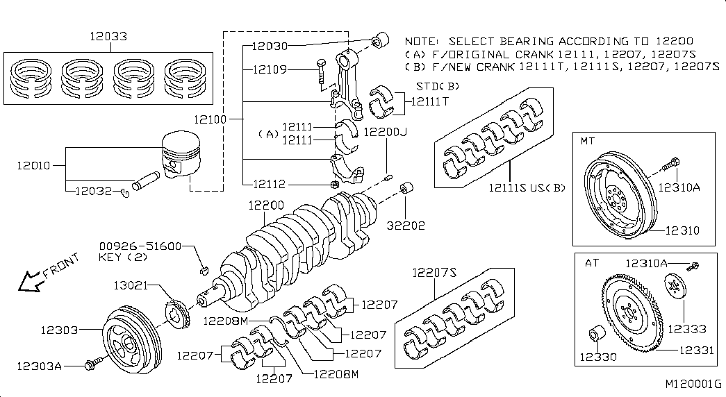 NISSAN 13021-EB300 - Chit lant de distributie aaoparts.ro