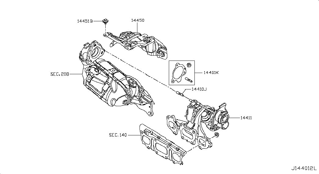 NISSAN 1441100Q4G - Compresor,sistem de supraalimentare aaoparts.ro