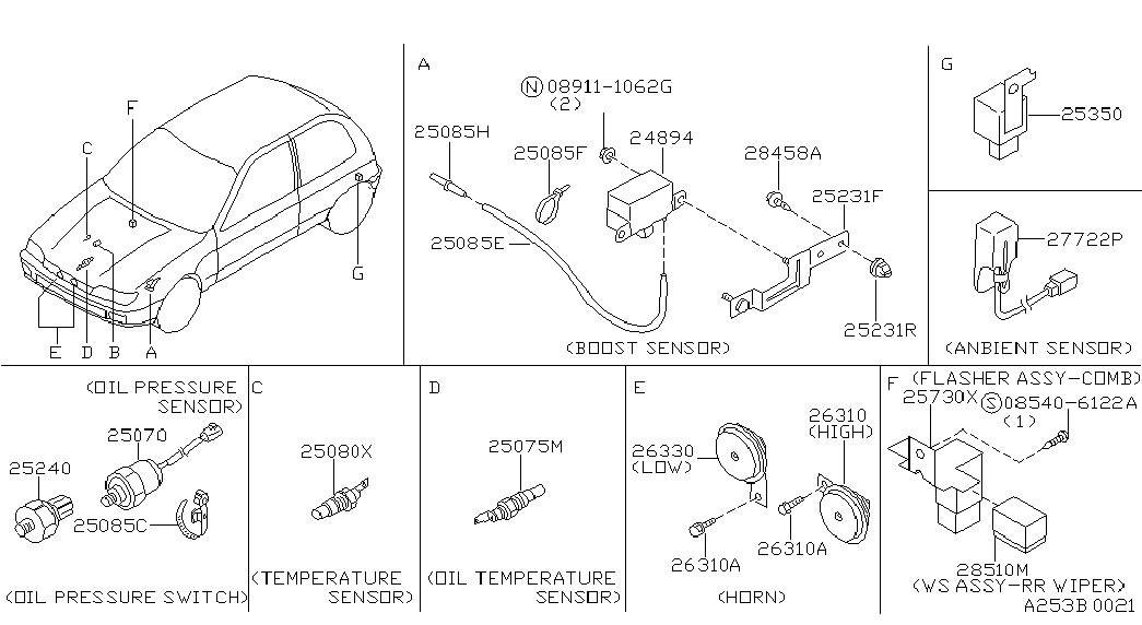 NISSAN 25240-89920 - Senzor,presiune ulei aaoparts.ro