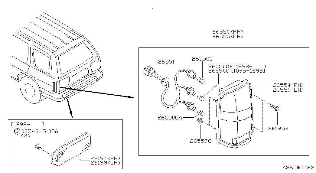 NISSAN 26717-89970 - Bec incandescent, bec lumina zi aaoparts.ro