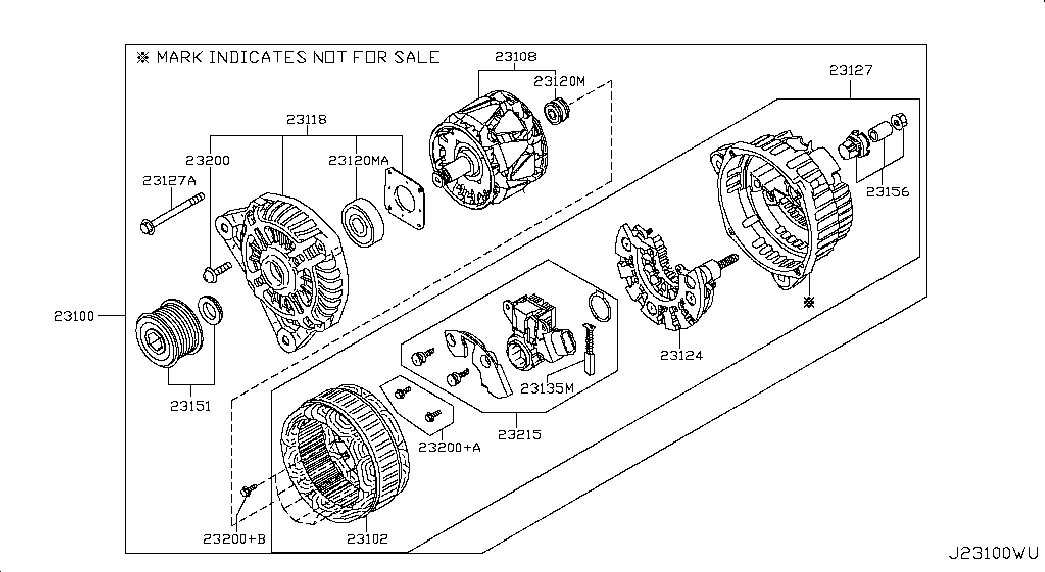 NISSAN 231001FC1A - Fulie, alternator aaoparts.ro