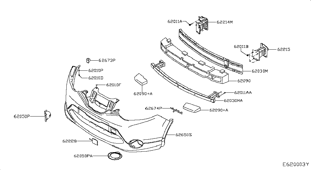 NISSAN 62256-4EA0C - Proiector ceata aaoparts.ro