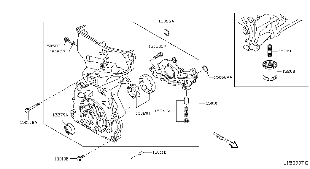 NISSAN 15208-4A00A - Filtru ulei aaoparts.ro