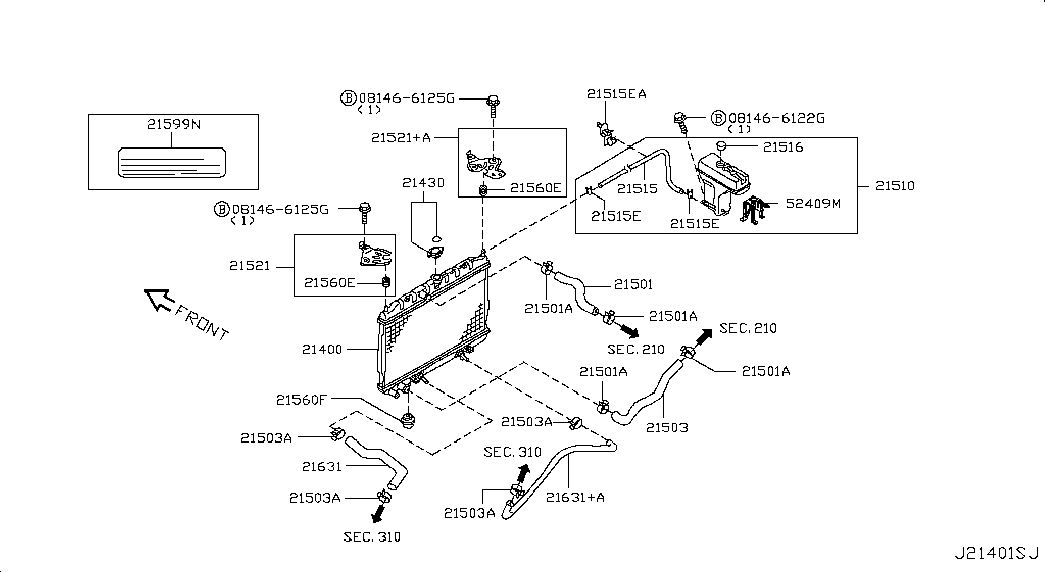 NISSAN 2143095F0C - Buson,radiator aaoparts.ro