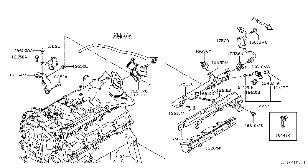 NISSAN 16618-1LA0C - Inel etansare, injector aaoparts.ro