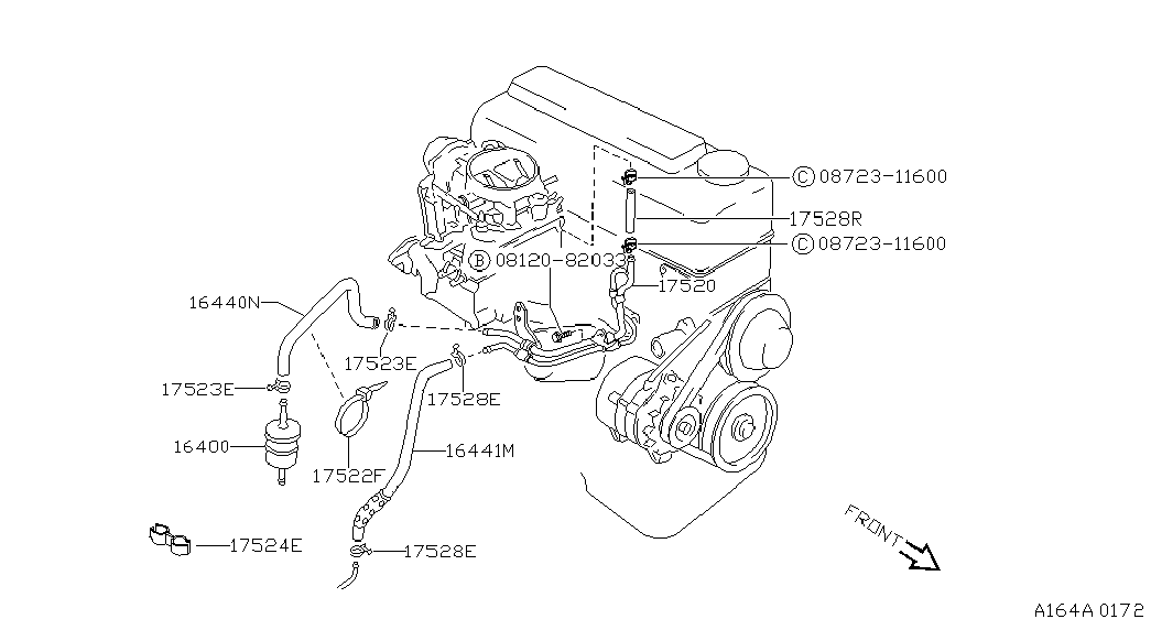 NISSAN 16400-V2700 - Filtru combustibil aaoparts.ro