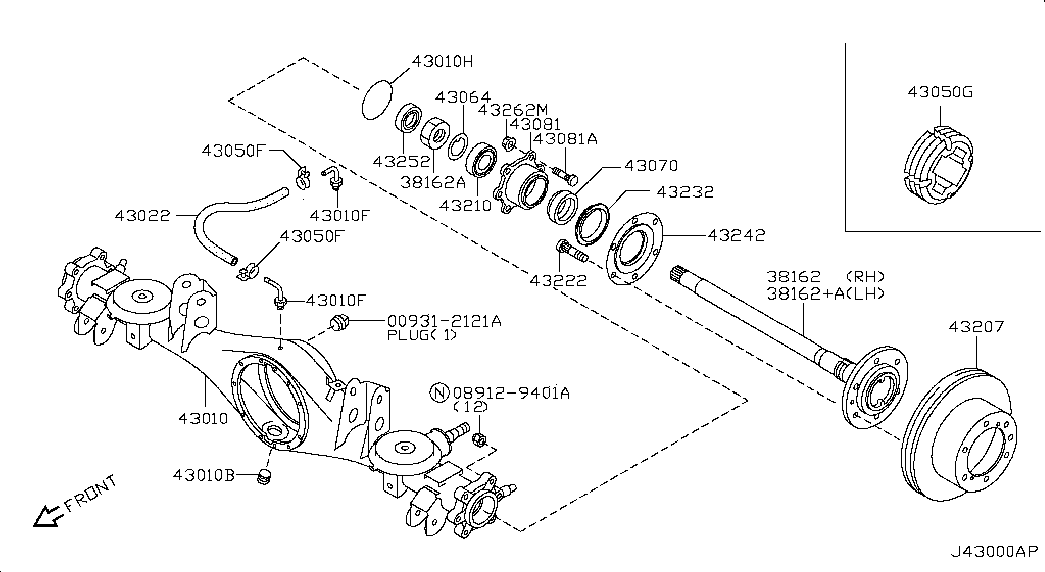 FORD AUSTRALIA 43206VB000 - Disc frana aaoparts.ro