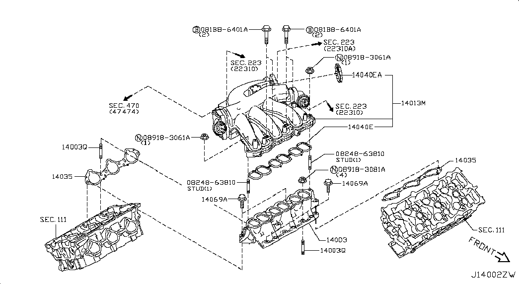 NISSAN 14032JA11A - Inel etansare, surub drena ulei aaoparts.ro