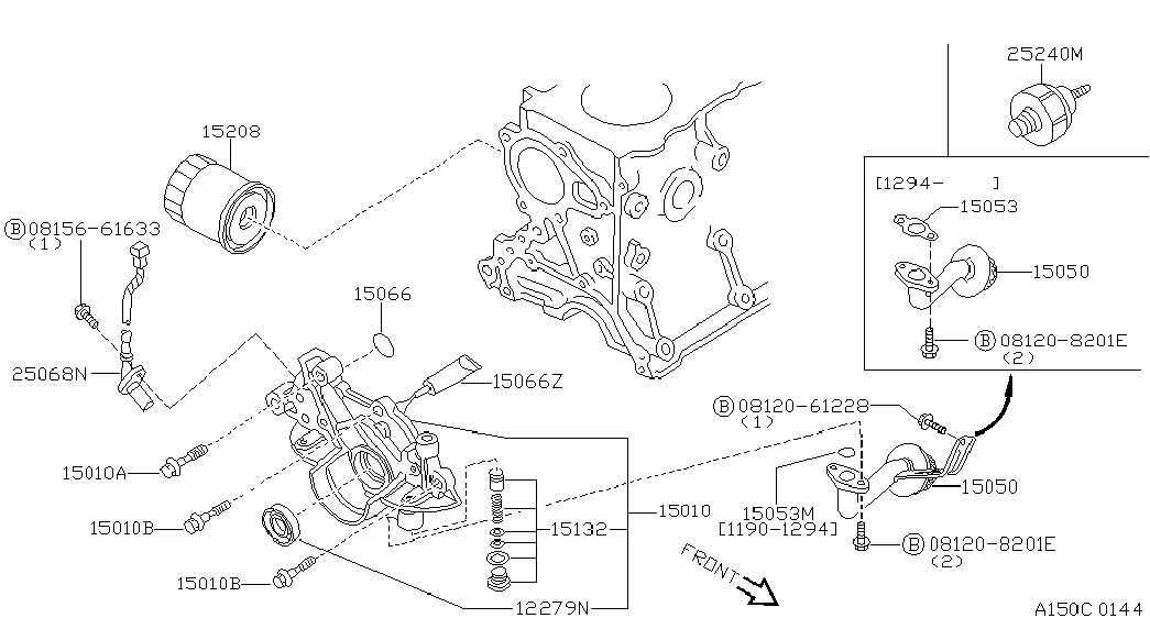 NISSAN 15208-W1103 - Filtru ulei aaoparts.ro