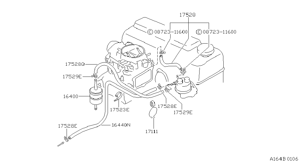 NISSAN 16400-V2700 - Filtru combustibil aaoparts.ro