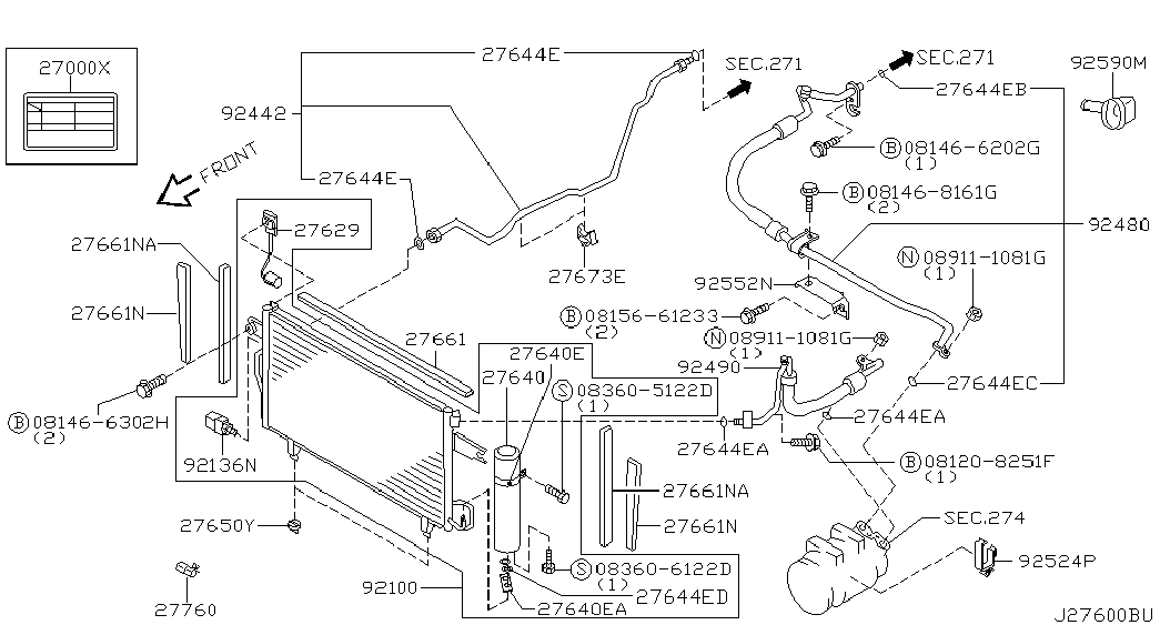 NISSAN 921312Y900 - Uscator,aer conditionat aaoparts.ro