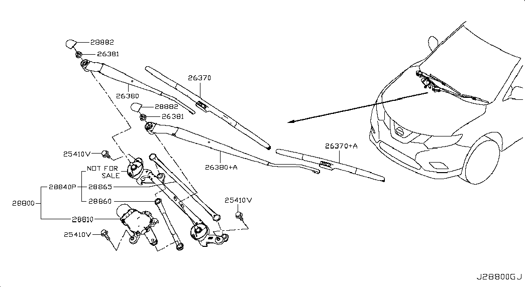 RENAULT 28890-4BG1A - Lamela stergator aaoparts.ro