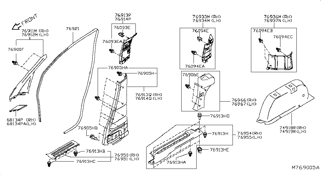 NISSAN 0155330001 - Clips, acoperire decorativa si protectie aaoparts.ro