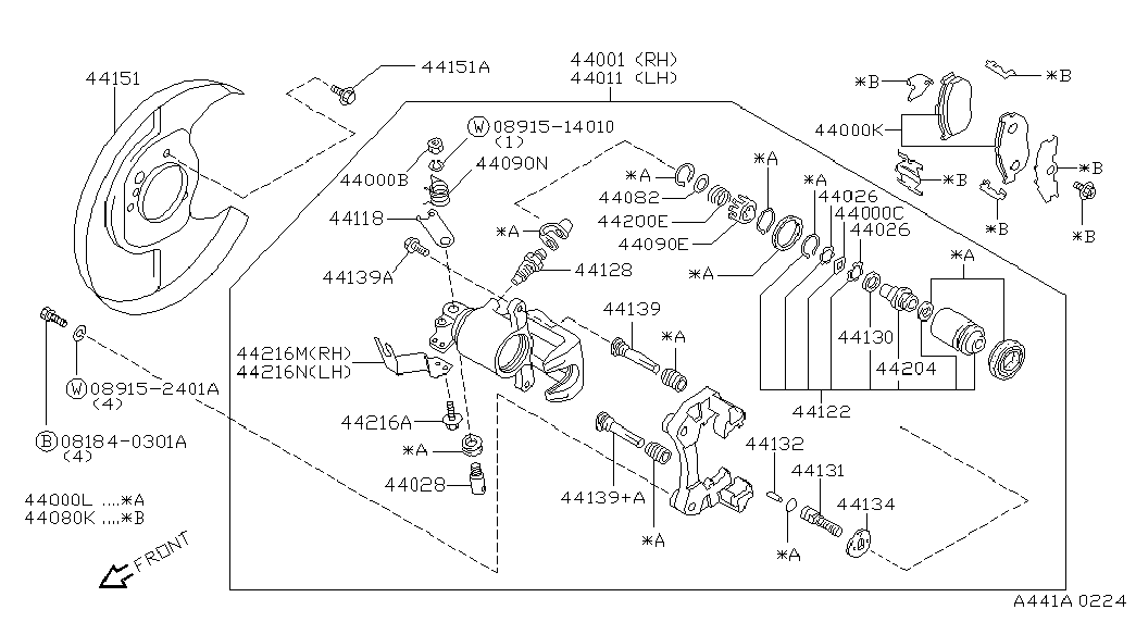 Infiniti 44011 31U10 - Etrier frana aaoparts.ro