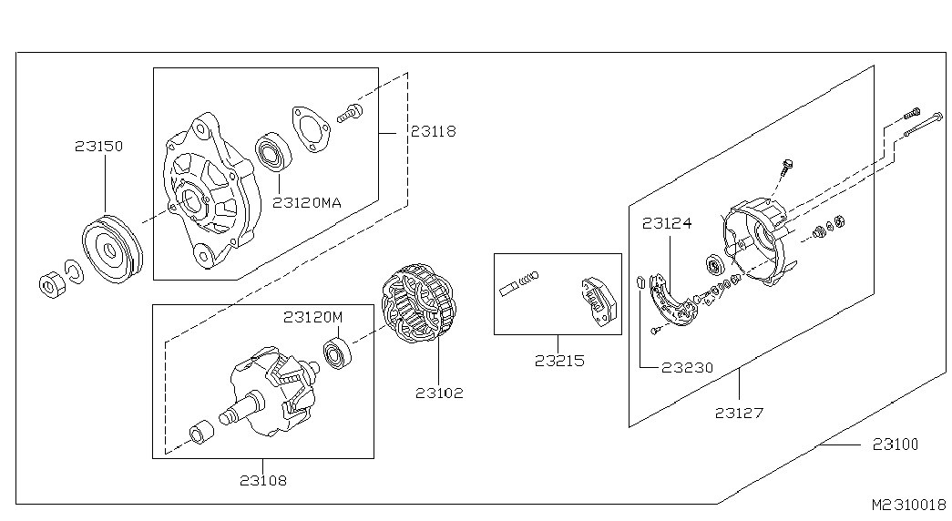 NISSAN 23100-7F001 - Generator / Alternator aaoparts.ro